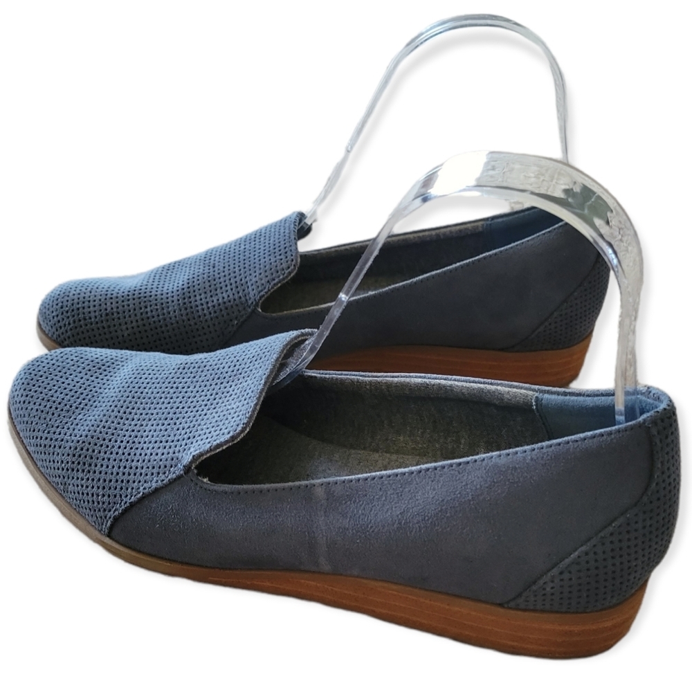 Dr.Scholl's Be Energized Form Tech Wedge Shoes 7 Navy Blue